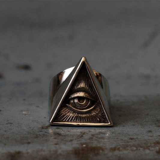 Illuminati Pyramid Ring